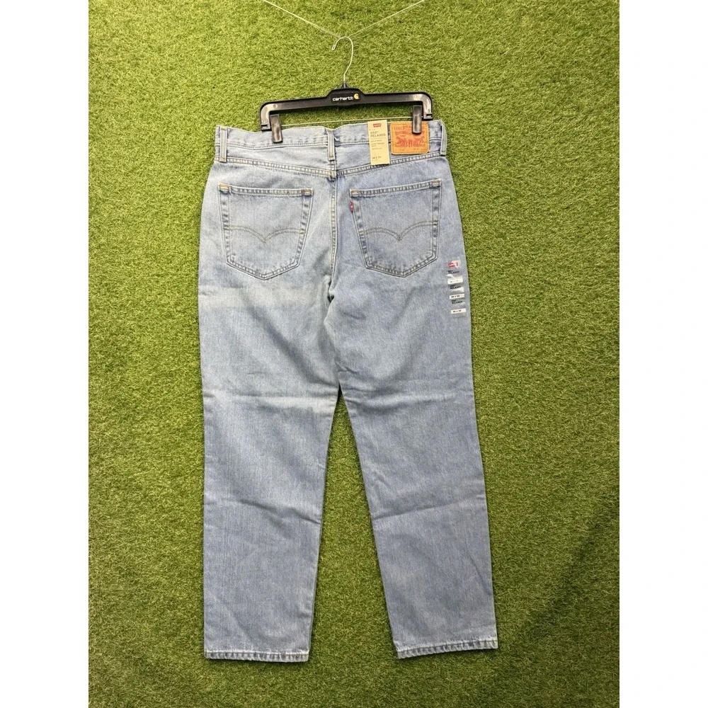 Levis 550 92' Jeans Mens 36x32 Relaxed Taper Leg Light Wash Denim Workwear NWT